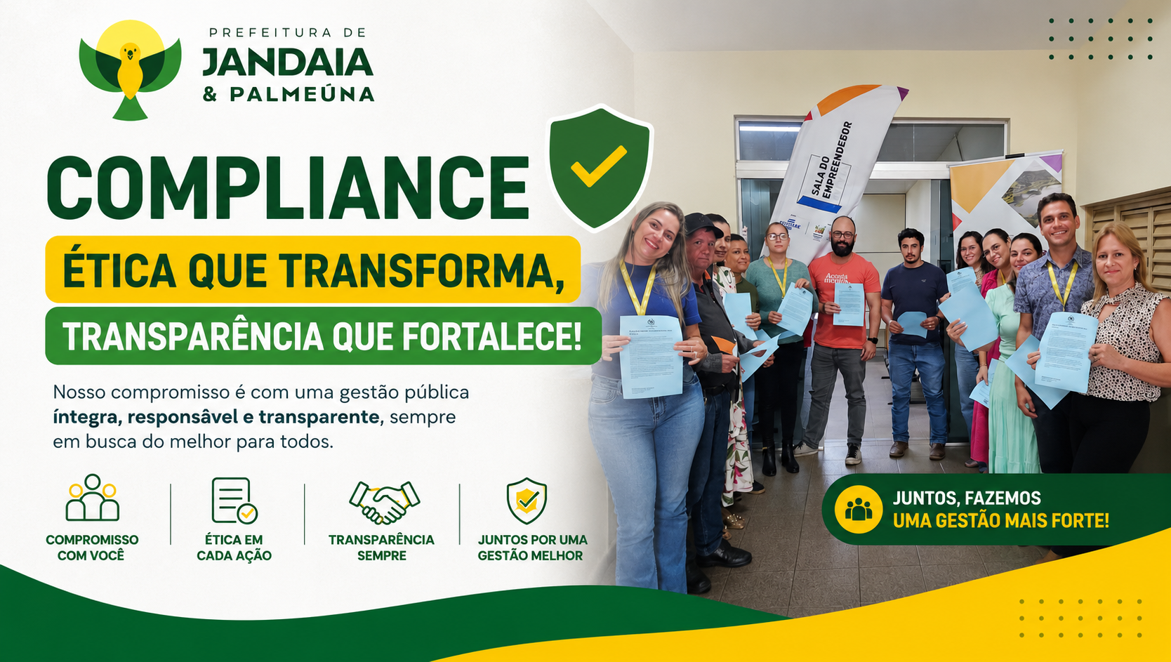 Palestra sobre Código de Ética fortalece ações do Programa Compliance 2026 em Jandaia.